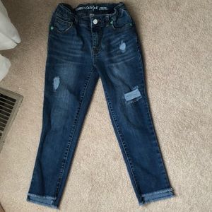 girls cropped jeans